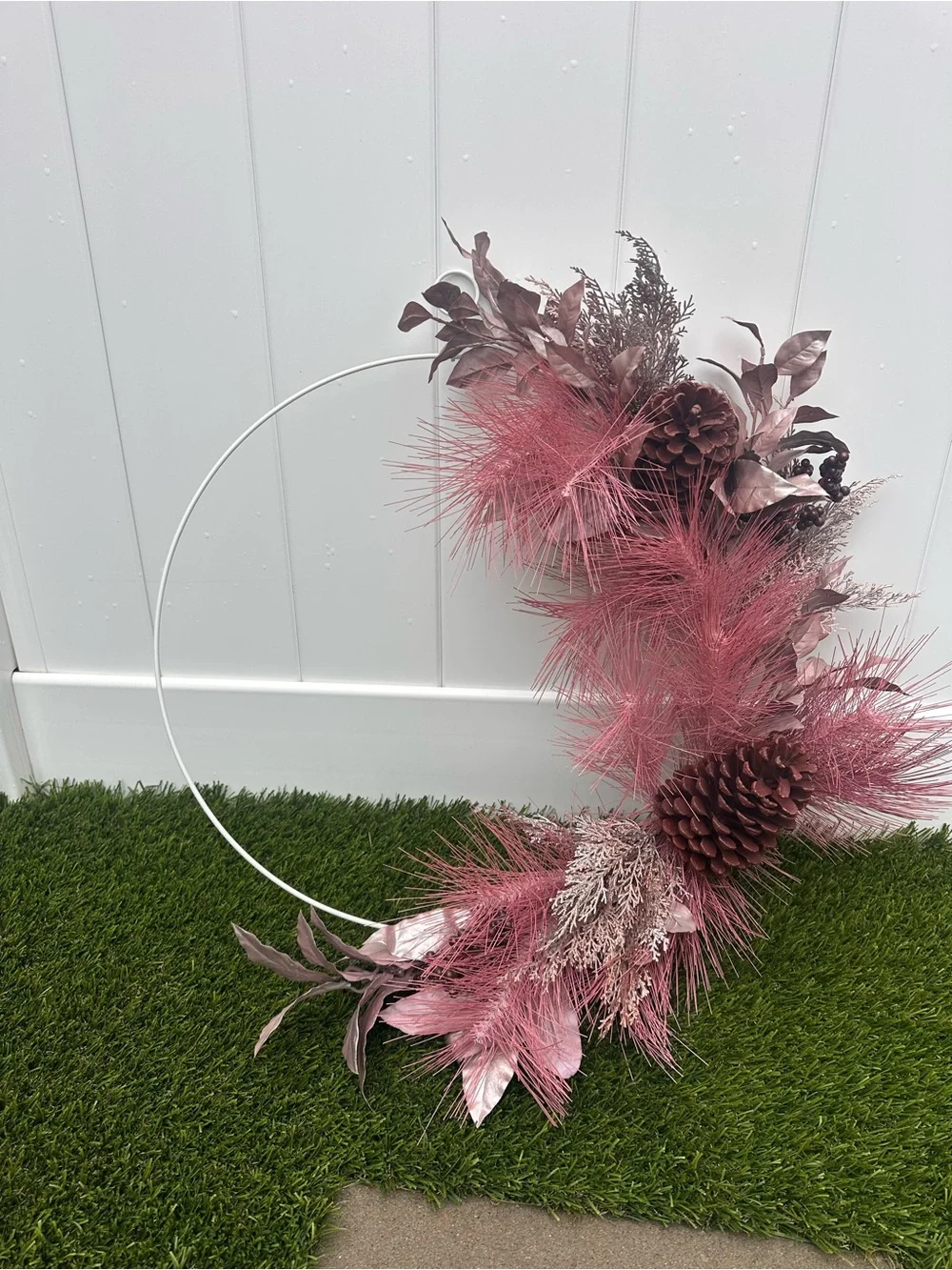 Crate&Barrel Blush Hoop Wreath
